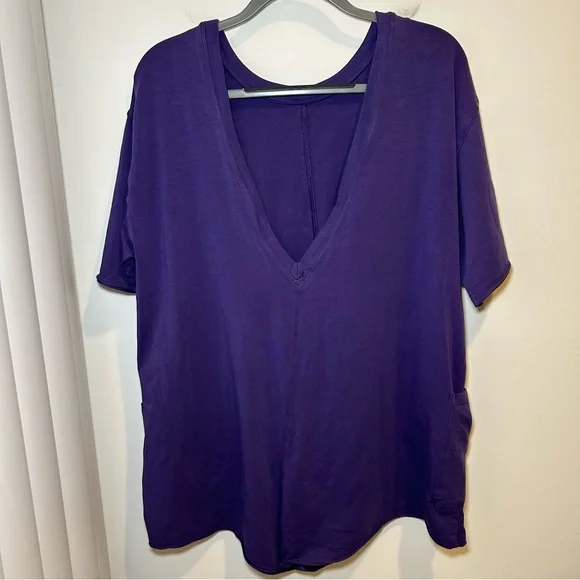 Free People Movement Hot Shot Tee Romper Purple Size Small - Picture 10 of 13